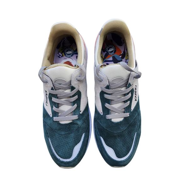 Karhu Finland ARIA Linnut Silver Burch June Bug Unisex Trainers 12 - Picture 5 of 10